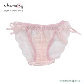 Quần lót buộc dây ren hoa hồng dễ thương size M, L - QLRL0017