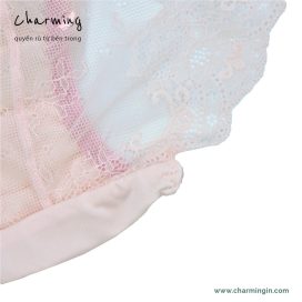 Quần lót buộc dây ren hoa hồng dễ thương size M, L - QLRL0017