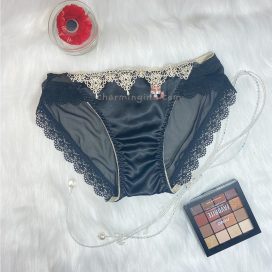Quần lót ren lưới satin không viền cao cấp - QLST0007