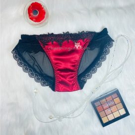 Quần lót ren lưới satin không viền cao cấp - QLST0007