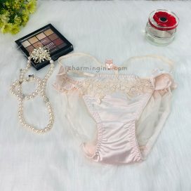 Quần lót satin thời trang dây lưng cao size M, L, LL - QLST0008
