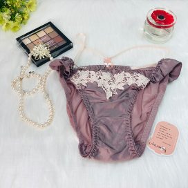 Quần lót satin thời trang dây lưng cao size M, L, LL - QLST0008