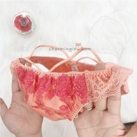 Quần lót satin ren hoa dây lưng cao size M-L - QLST0017