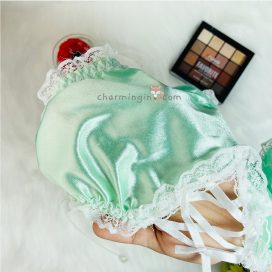 Quần lót satin viền ren đan dây sau sexy quyến rũ size M-L - QLST0020