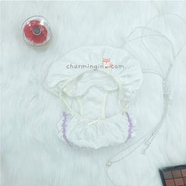 Quần lót satin dây hông đan chéo với họa tiết dễ thương size M - QLST0021