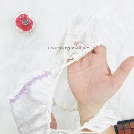 Quần lót satin dây hông đan chéo với họa tiết dễ thương size M - QLST0021