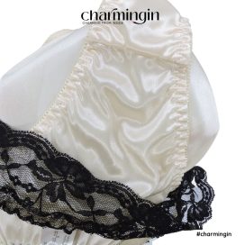 [FORM RỘNG] Quần lót satin mềm mịn lưng ren co giãn size M-L - QLST0022