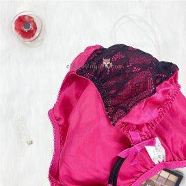 Quần lót satin bèo ren với dây lưng cao sexy size M, L - QLST0026