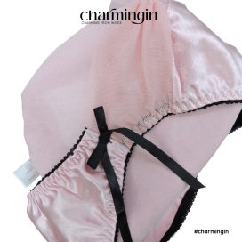[FORM RỘNG] Quần lót satin siêu mềm mịn nơ đôi quyến rũ size M - QLST0036