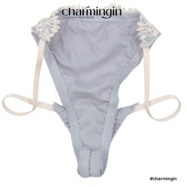 Quần lót T-back (thongs) satin dây lưng cao sexy cá tính - QLTB0003