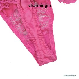 Quần lót T-back (lọt khe) satin lụa bóng phối ren sexy quyến rũ size S, M, L, LL - QLTB0016