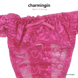Quần lót T-back (lọt khe) satin lụa bóng phối ren sexy quyến rũ size S, M, L, LL - QLTB0016