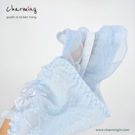 [FORM RỘNG] Quần lót T-back (lọt khe) lưng voan co giãn cùng ren hoa dễ thương size M, L - QLTB0017