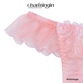 [FORM RỘNG] Quần lót T-back (lọt khe) dệt kim thời trang màu pastel lưng voan co giãn size M, L, 3L, 4L - QLTB0048