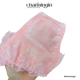 [FORM RỘNG] Quần lót T-back (lọt khe) dệt kim thời trang màu pastel lưng voan co giãn size M, L, 3L, 4L - QLTB0048