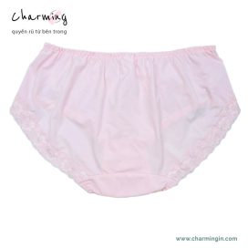 Quần lót thun lạnh cao cấp ren hoa lưng bản to size L - QLTL0007