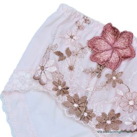 Quần lót thun lạnh cao cấp ren hoa lưng bản to size L - QLTL0007