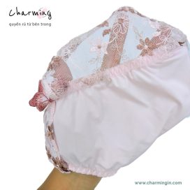 Quần lót thun lạnh cao cấp ren hoa lưng bản to size L - QLTL0007