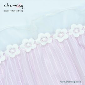 Quần lót thun lạnh ren hoa đính nơ dễ thương size L, LL - QLTL0010
