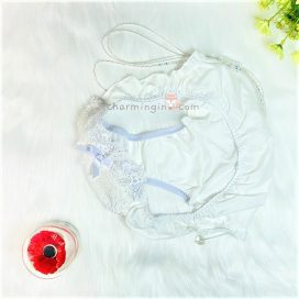 Quần lót lưng co giãn ren nơ dễ thương size M-L - QLTL0014