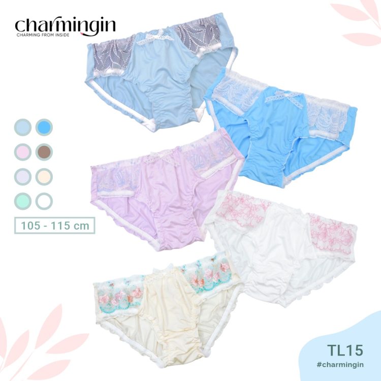 [FORM RỘNG] Quần lót thun 4 chiều siêu mềm mịn phối ren dễ thương size XL (4L) - QLTL0015