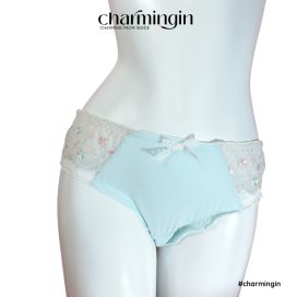 [FORM RỘNG] Quần lót thun 4 chiều siêu mềm mịn phối ren dễ thương size XL (4L~6L) - QLTL0015