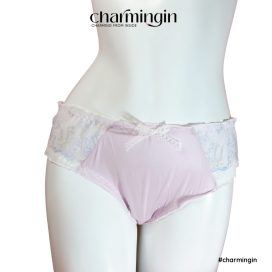 [FORM RỘNG] Quần lót thun 4 chiều siêu mềm mịn phối ren dễ thương size XL (4L) - QLTL0015