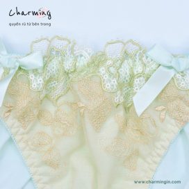 Quần lót thun lạnh ren nơ dễ thương lưng co giãn size M-L - QLTL0016