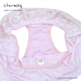 [FORM RỘNG] Quần lót thun lạnh ren hoa lưng bản to sang trọng size M, L - QLTL0018