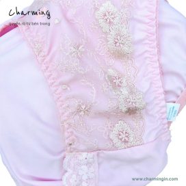 [FORM RỘNG] Quần lót thun lạnh ren hoa lưng bản to sang trọng size M, L - QLTL0018