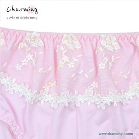 [FORM RỘNG] Quần lót thun lạnh ren hoa lưng bản to sang trọng size M, L - QLTL0018