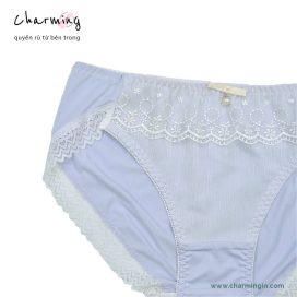 Quần lót ren thun 4 chiều dễ thương lưng bản to size LL - QLTT0003