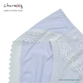 Quần lót ren thun 4 chiều dễ thương lưng bản to size LL - QLTT0003