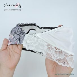 [FORM RỘNG] Quần lót ren thun siêu mịn sang trọng quý phái đủ size M, L, LL, 3L, 4L - QLTT0005