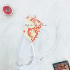 Quần lót thun phối ren hoa với thiết kế dây lưng quyến rũ size M - QLTT0011
