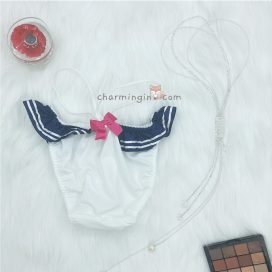 Quần lót thun thủy thủ siêu cute lưng co giãn (cosplay) size M, 3L - QLTT0012