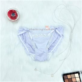 Combo 5 cái quần lót thun viền ren nơ dễ thương size M (có lẻ size) - QLTT0014