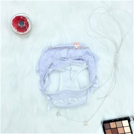Combo 5 cái quần lót thun viền ren nơ dễ thương size M (có lẻ size) - QLTT0014