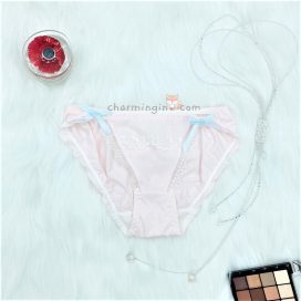 Combo 5 cái quần lót thun viền ren nơ dễ thương size M (có lẻ size) - QLTT0014