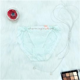 Combo 5 cái quần lót thun viền ren nơ dễ thương size M (có lẻ size) - QLTT0014
