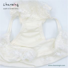 Quần lót thun bốn chiều bèo ren dễ thương 2 phong cách size M, L - QLTT0017