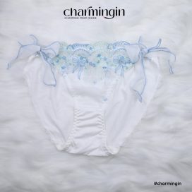 Quần lót thun 4 chiều buộc voan hông thời trang dễ thương size L - QLTT0026