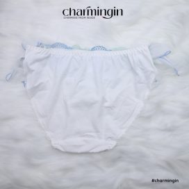 Quần lót thun 4 chiều buộc voan hông thời trang dễ thương size L - QLTT0026
