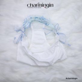 Quần lót thun 4 chiều buộc voan hông thời trang dễ thương size L - QLTT0026