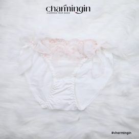 Quần lót thun 4 chiều buộc voan hông thời trang dễ thương size L - QLTT0026