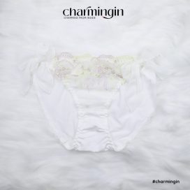 Quần lót thun 4 chiều buộc voan hông thời trang dễ thương size L - QLTT0026
