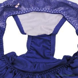 Quần lót dệt kim ren nơ họa tiết sang trọng size L - QLDK0011