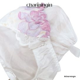 Quần lót dệt kim ren hoa mẫu đơn tinh tế size M, L, LL - QLDK0012
