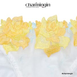 Quần lót dệt kim ren hoa mẫu đơn tinh tế size M, L, LL - QLDK0012
