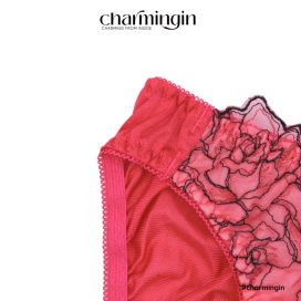 Quần lót dệt kim mềm mịn ren lưới hoa hồng thời trang size M, L - QLDK0013
